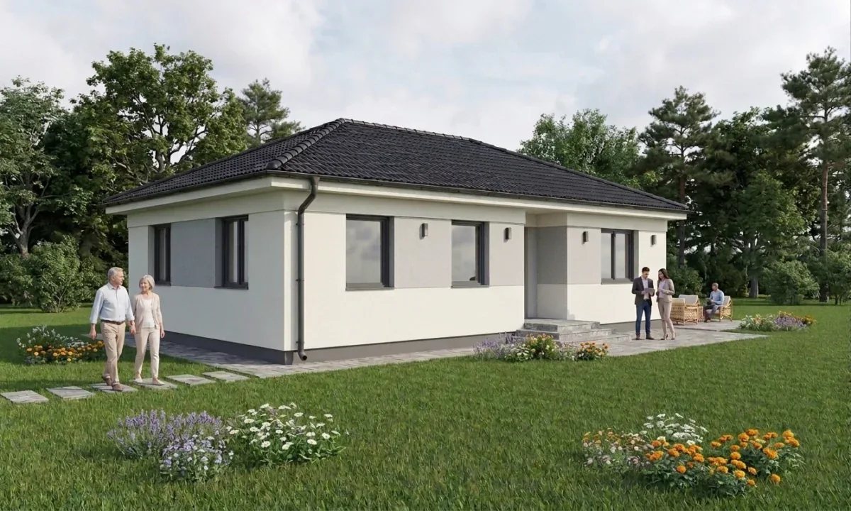 Kecskemét, Ballószög: nappali + 3 szobás projekt eladó – 2. kép